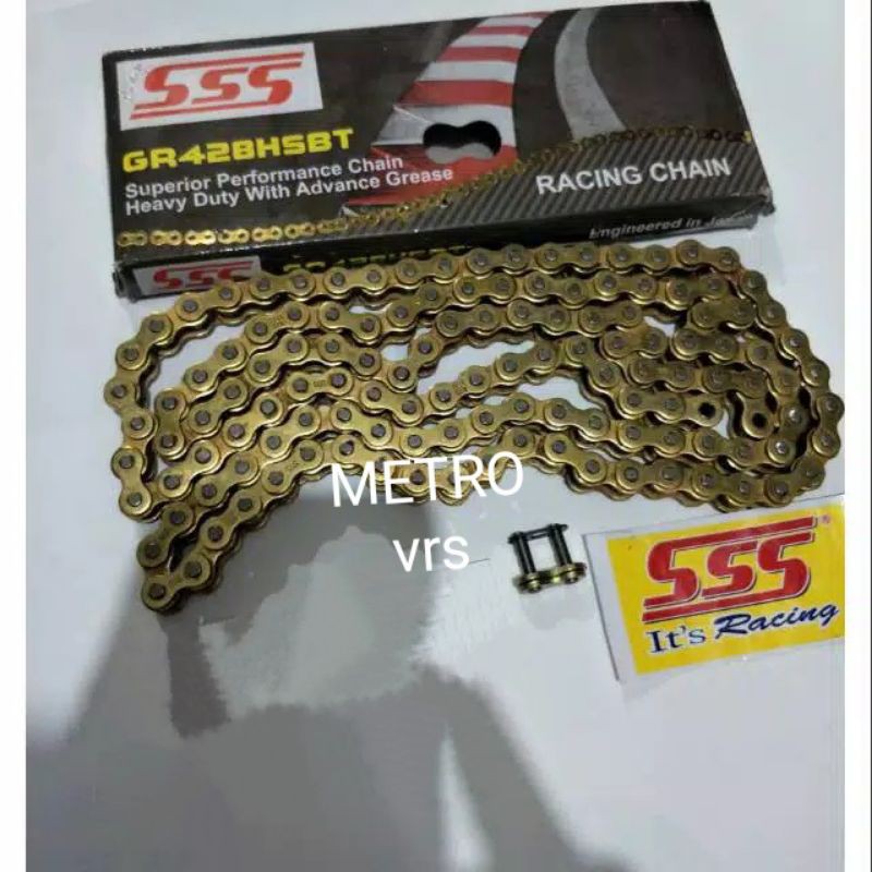 Rantai SSS Gold Hsbt 428 /130