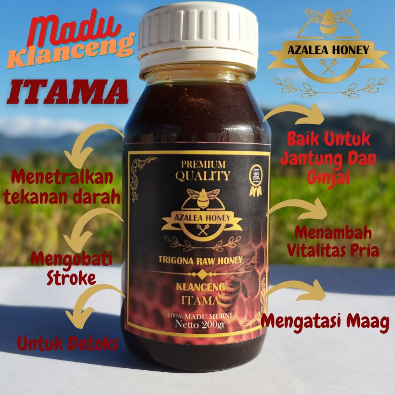 

Madu Klanceng Trigona Kelulut Itama✅200gram‼️Asli Murni Raw Honey 100%✅ Honey 100%✅