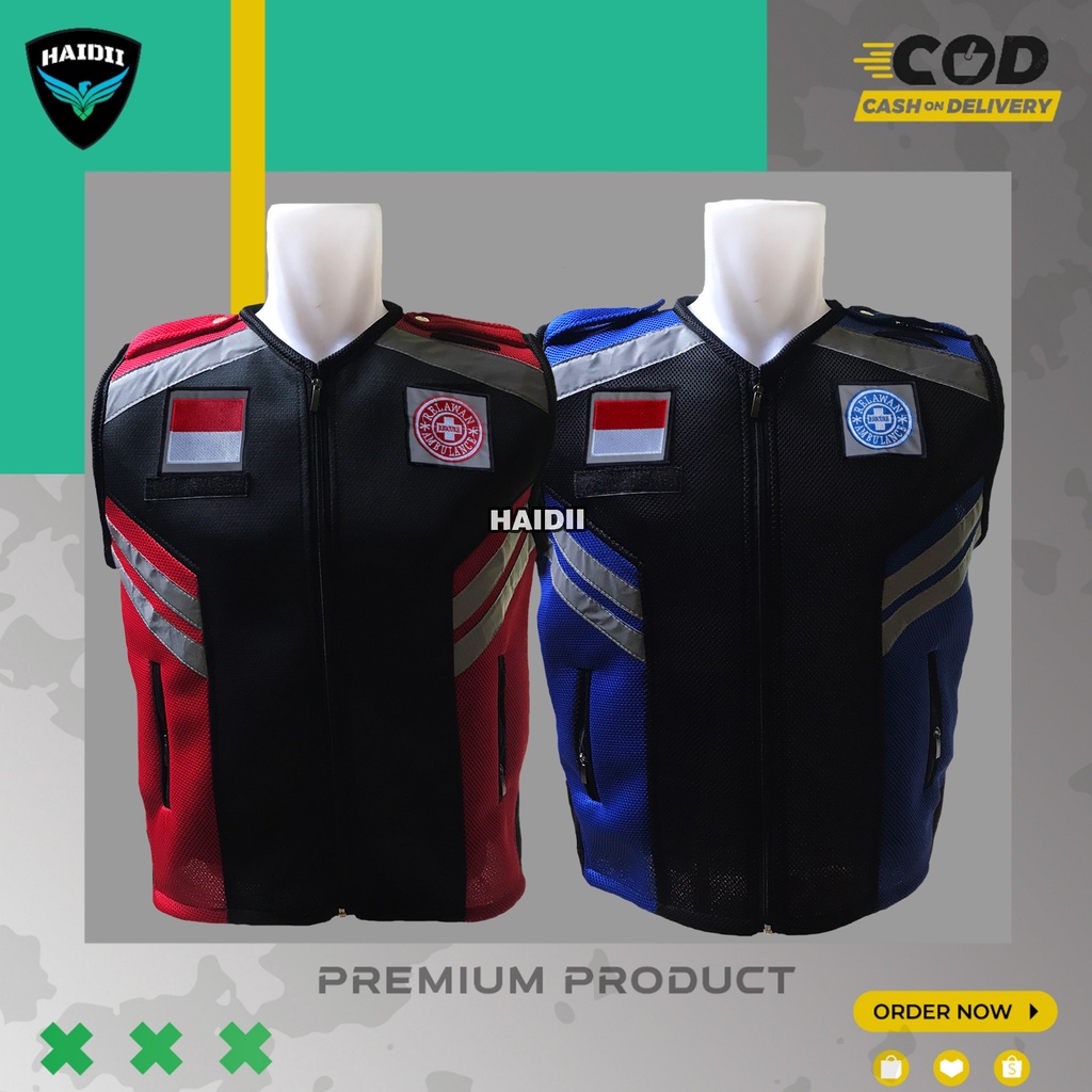 Rompi Patwal Ambulance / Rompi Relawan Ambulance / Rompi Doublemest
