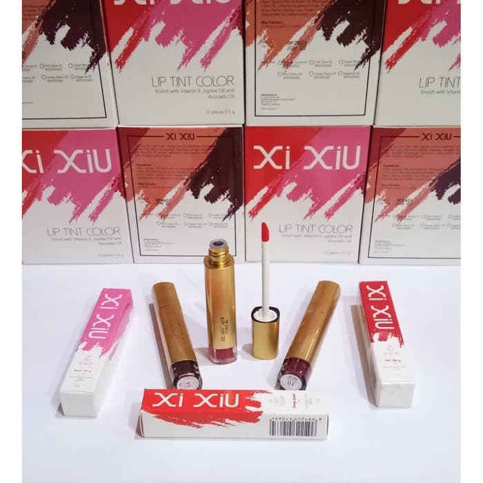 LIP TINT COLOUR XI XIU - DENGAN VITAMIN E, JOJOBA OIL