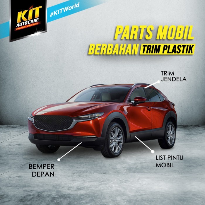 PENGHITAM BODY TRIM MOTOR MOBIL KIT BACK TO BLACK 115ML TAHAN LAMA SPRT BARU