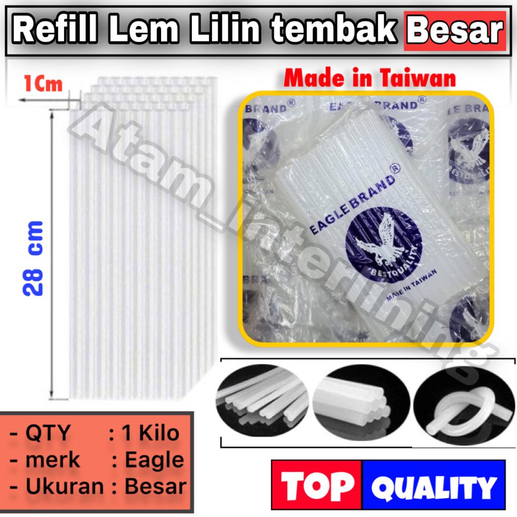 

Per 1 Kilo | Refill Lem Lilin Tembak BESAR EAGLE | Isi Lem Tembak Stick Stik | Glue Gun Stick | Isi Stik Lem Tembak | Lem Bakar Tembak | Lem Bakar Besar | Lem Tembak Besar | Sticks Lilin Refill tembak | Glue Gun Besar | Lem Lilin Eagle Egle | Murah Bagus