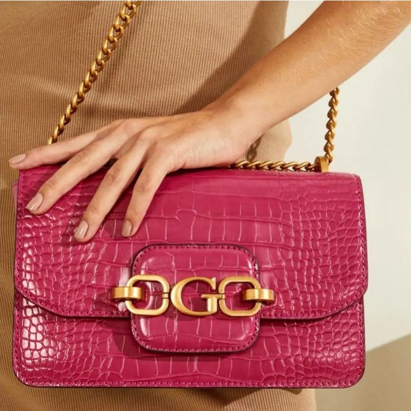 GUESSS Hensely Croc Convertible Crossbody