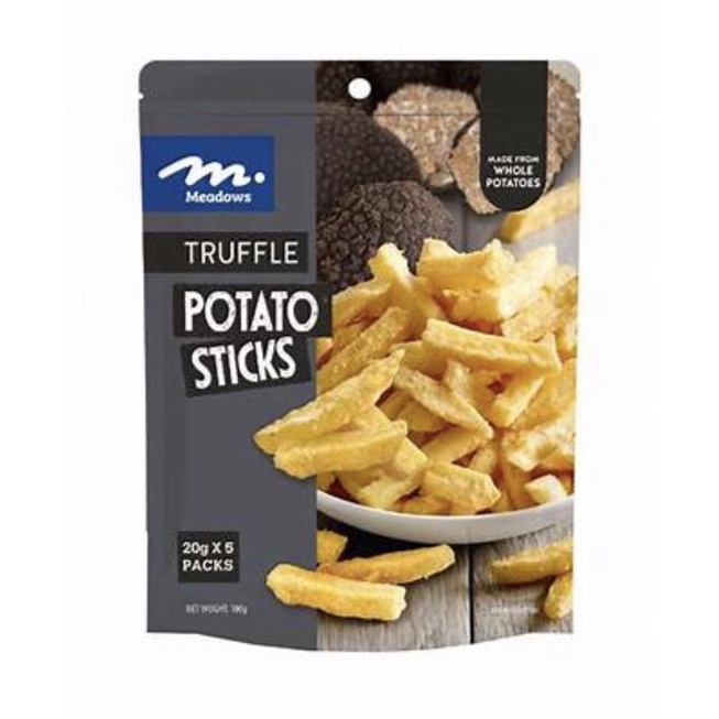 

Meadows Truffle Potato Sticks Snacks Import Singapore Cemilan Stik Kentang