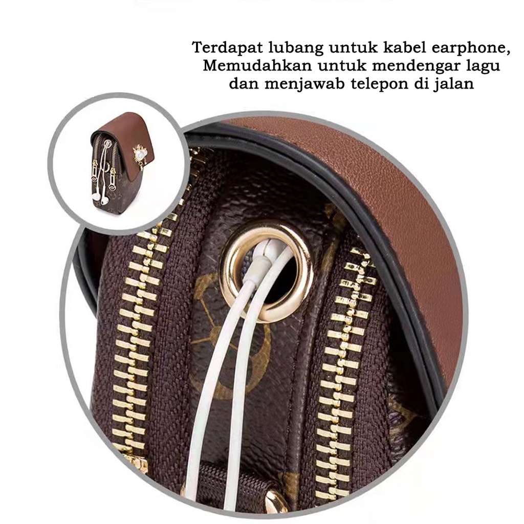 CYS Tas Mini Selempang Wanita Kekinian Tas Wanita Fashion Korea Import Tas Handphone Kekinian Tas Wanita Cantik Real Pict T270