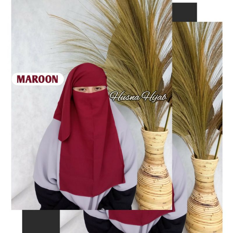 [HUSNA COLLECTION] NIQOB Yaman Pendek Dewasa / Niqob Yaman Long Anak / YAMAN ANAK