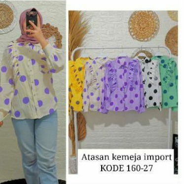 kemeja import bahan katun silk