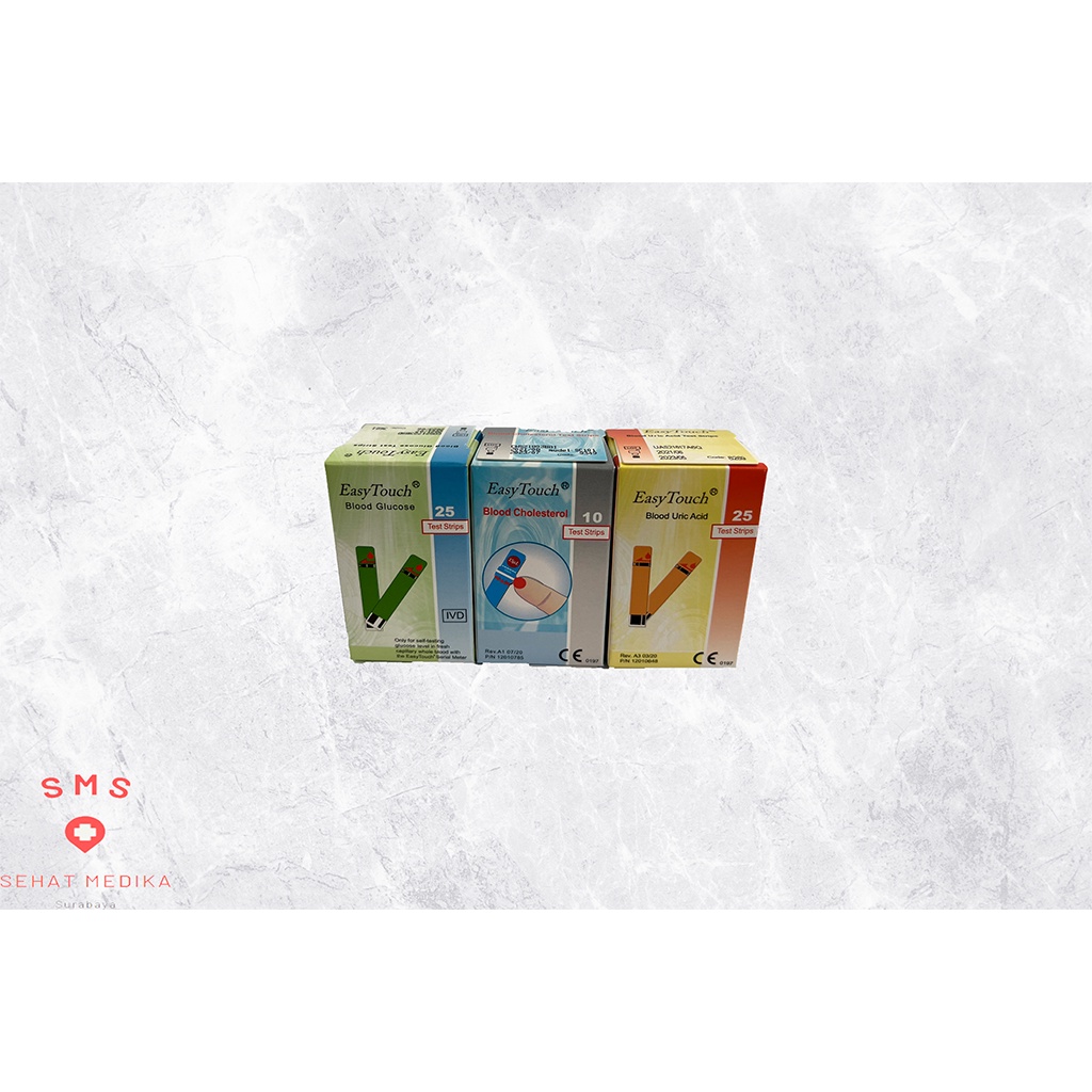 STRIP EASY TOUCH / EASYTOUCH CHOLESTEROL / EASYTOUCH GLUCOSE / EASYTOUCH URIC ACID / EASYTOUCH