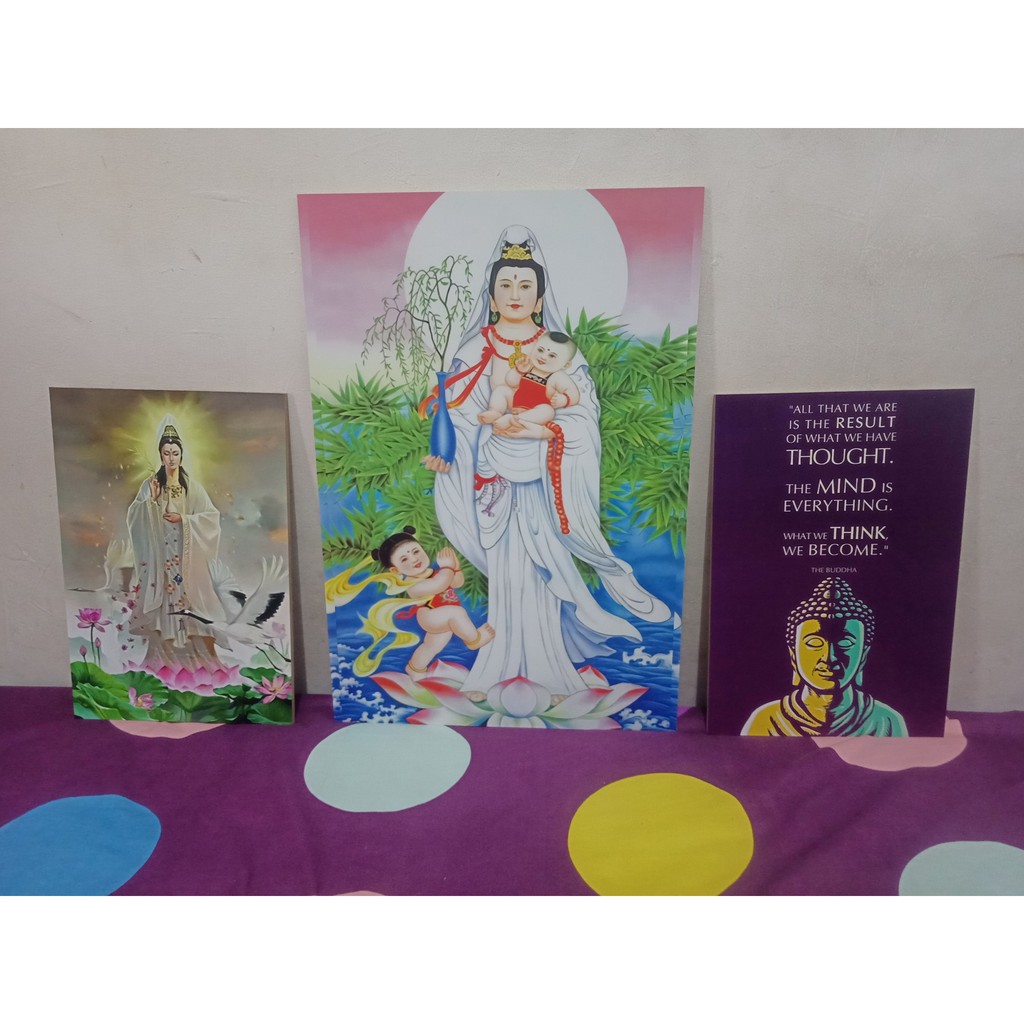 20x30 poster dewi kwan im wall decor dewi welas asih dekorasi budha