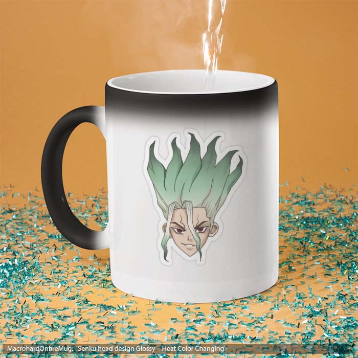Mug Magic Senku head design Glossy