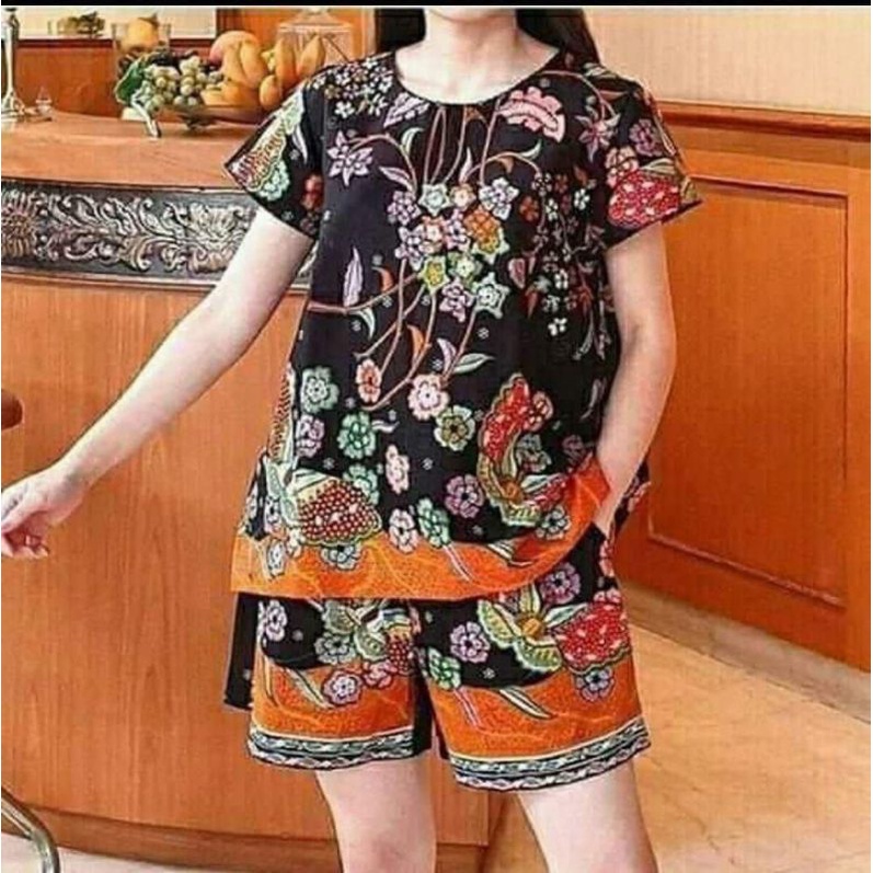 baju tidur ,setelan blus kulot unggul jaya