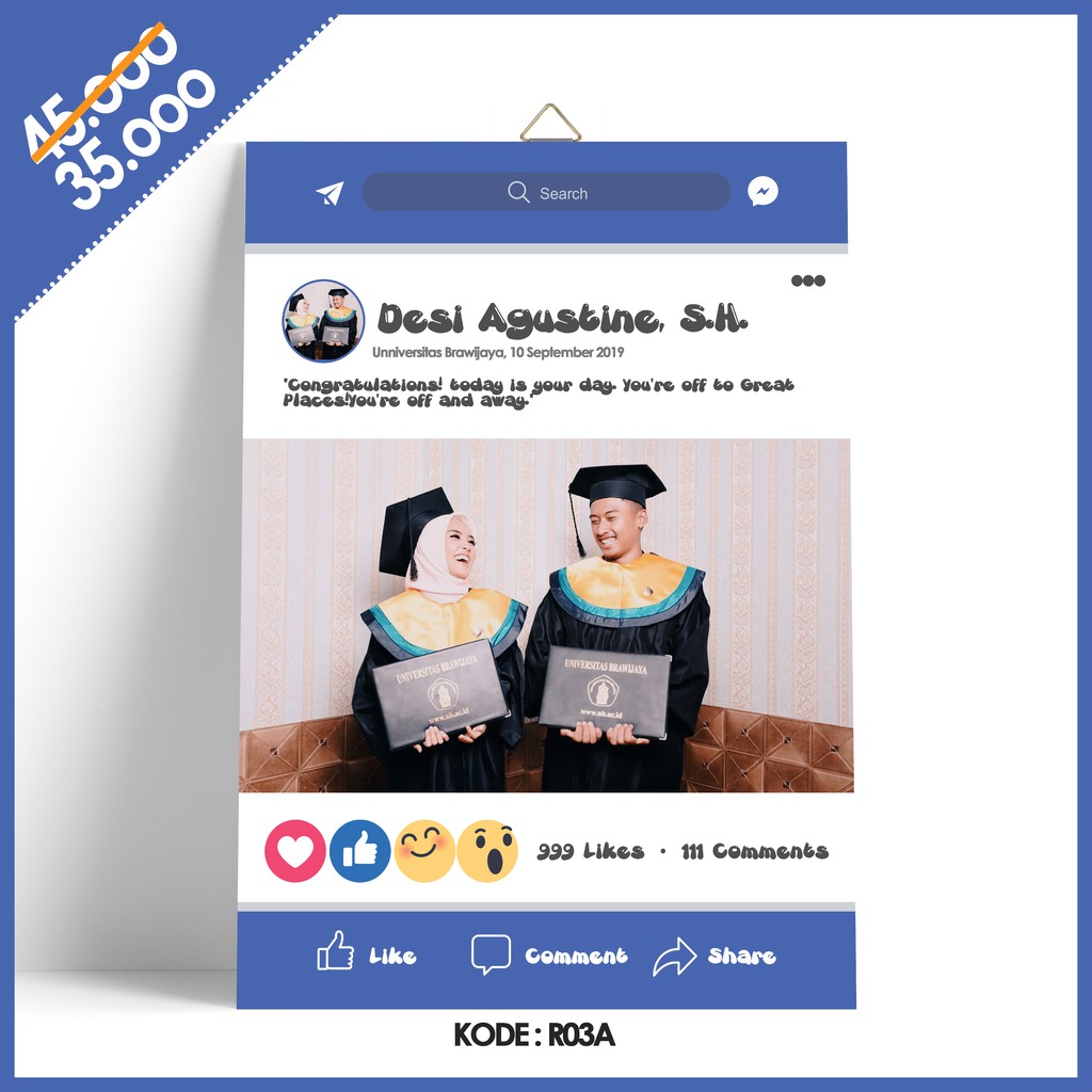 DESAIN POSTER FOTO KAYU - KADO UNIK | WISUDA, PERNIKAHAN ...