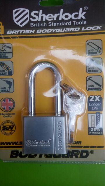 Gembok Sherlock Bodyguard 40mm Long - Gembok Anti Maling British Standard