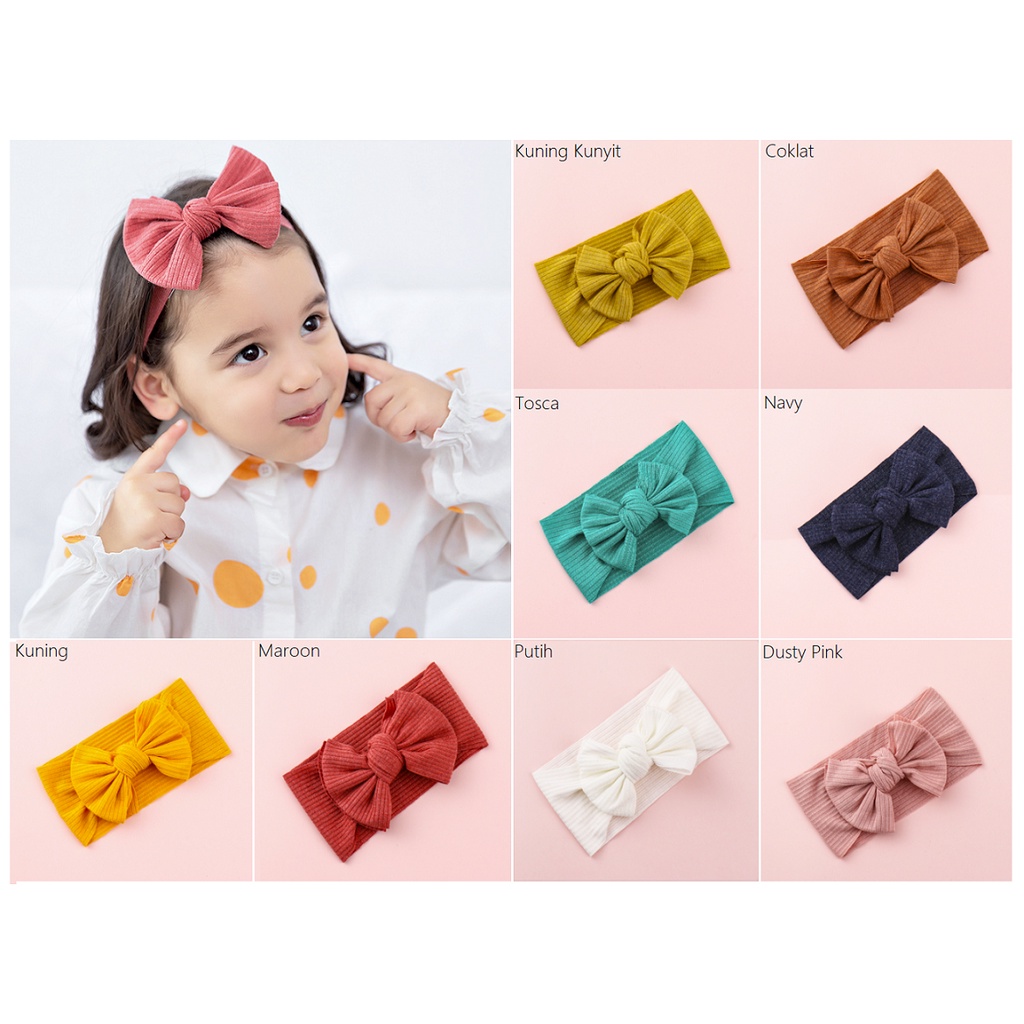 BANDO BAYI ANAK BAYI LEMBUT / BANDANA ANAK / HEADBAND ANAK BAYI