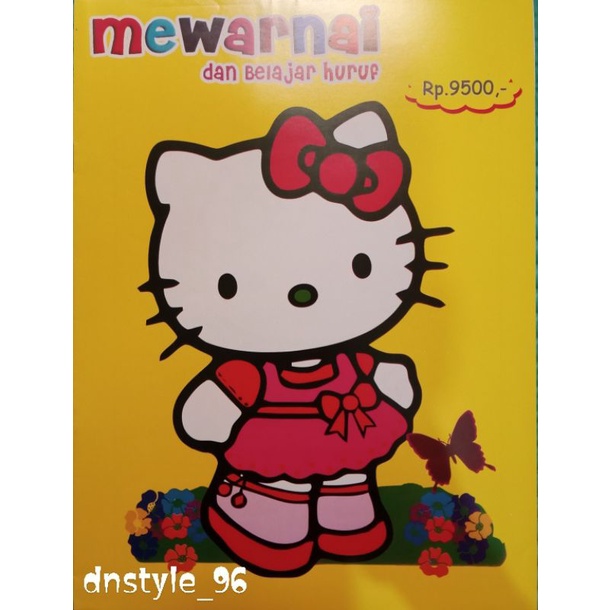 

Buku mewarnai anak Hellokitty