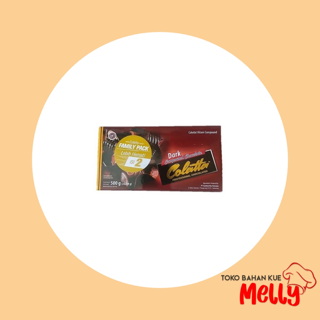

colatta dark compound 500gr( 2x250gr ) coklat batang