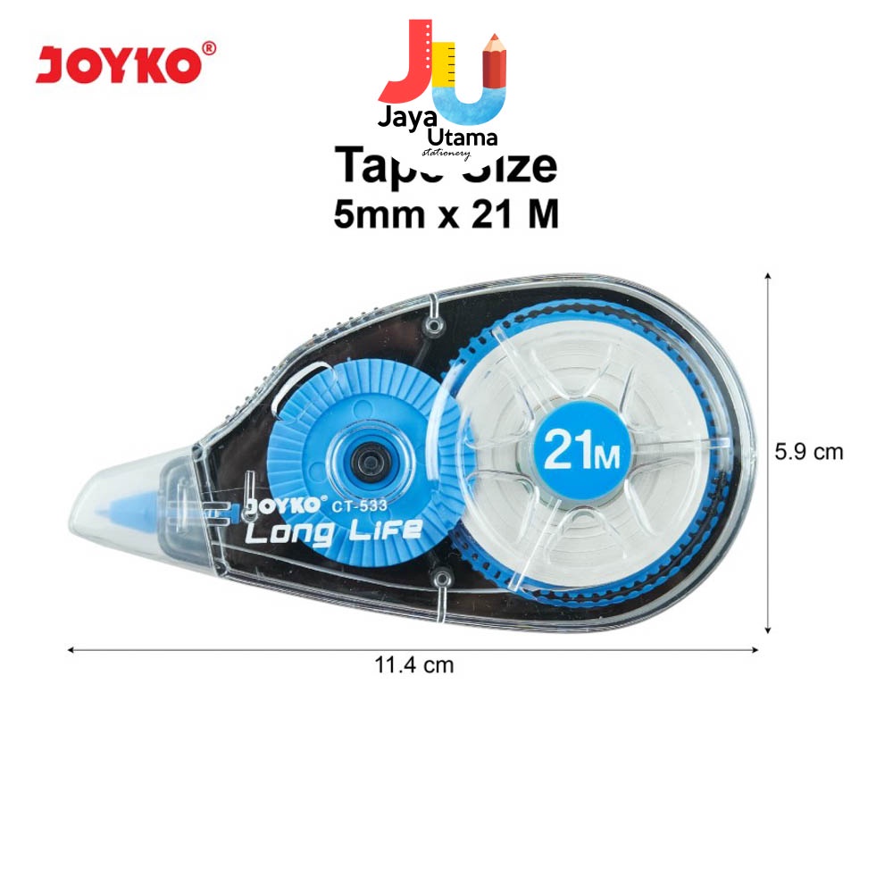 

Joyko Correction Tape Tip Ex Pita Koreksi CT-533