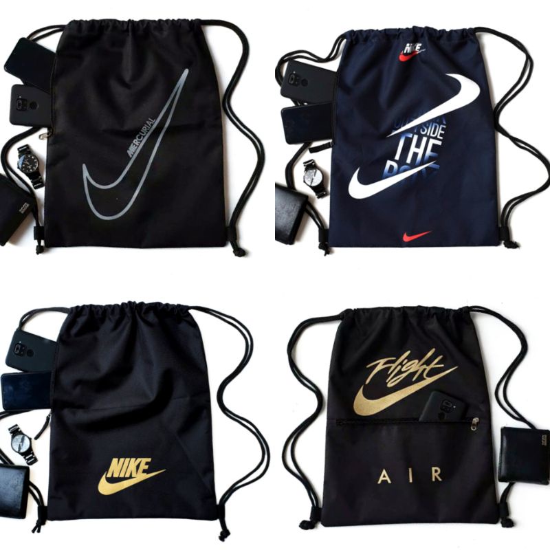 Stringbag Nike Tas Serut Olahraga Pria Tas Futsal Gymsack Sepakbola