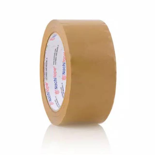 Lakban Isolasi Tape Nachi Coklat Merk Nachi, Semar 48mm × 100yard