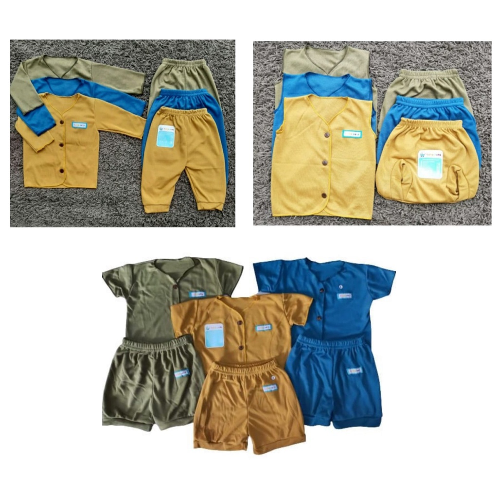 Stelan baju dan celana bayi seri Japanese per 3 stel SNI Promo 8.8