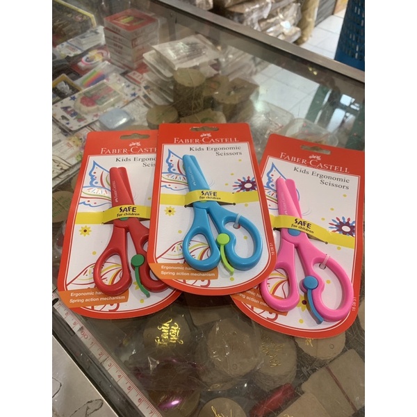 

Kids Ergonomic Scissors - gunting anak plastik - Faber Castell