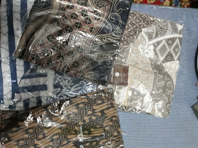 Tey-17 Batik Wanita Asj Sa Hrb026 Kenongo Kemeja Tosca Pendek