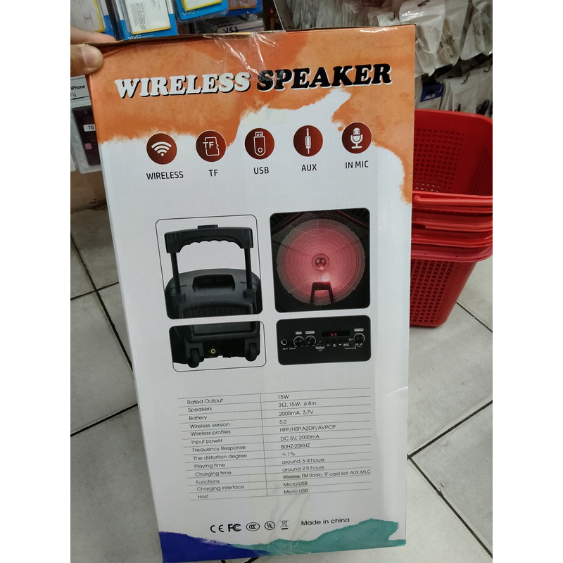 PORTABLE SPEAKER KOPER BLUETOOTH BT TWS PK-8003 PK 8003