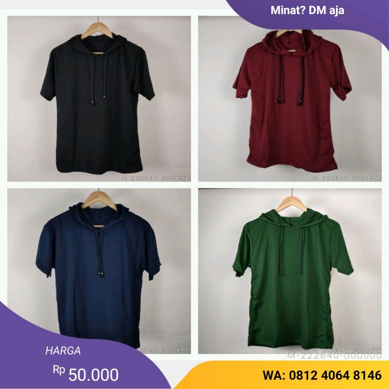 ATASAN PRIA KAOS HOODIE BABYTERRY