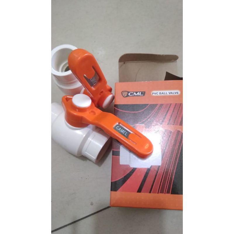 BALVALEP PVC GAGANG BESI 1&quot; CAMEL/ BALL VALVE/ STOP KRAN