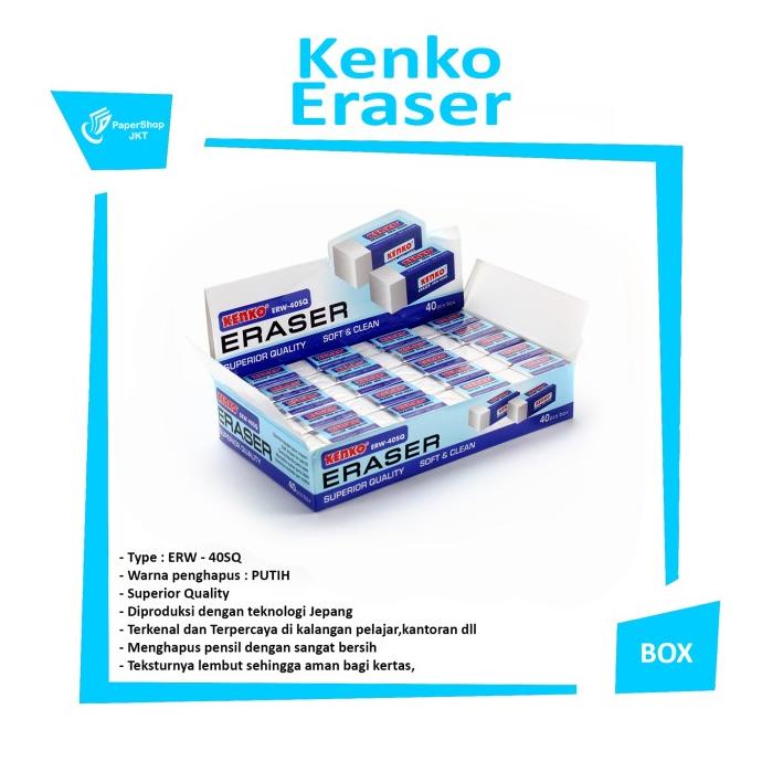 

BAYAR DITEMPAT [BOX] Kenko Eraser / Penghapus Pensil ERW-40 SQ/PULPEN GEL/PULPEN LUCU/PULPEN 1 PACK/PENSIL WARNA/PENSIL 2B/PENGHAPUS JOYKO/PENGHAPUS LUCU/RAUTAN PENSIL PUTAR/RAUTAN ELEKTRIK/SPIDOL WARNA/SPIDOL PERMANEN/SPIDOL WHITEBOARD/CORRECTION TAPE