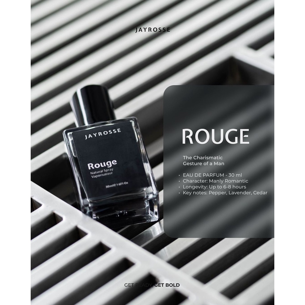 JAYROSSE PERFUME - ROUGE 30 ML | PARFUM PEMIKAT WANITA BELI 1 GRATIS 1 WANGI TERPOPULER