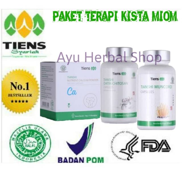 Paket Pengobatan Terapi Kista / Miom / Nyeri Haid / Herbal Tiens
