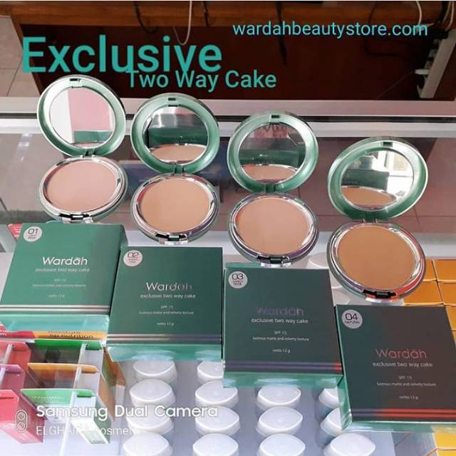 Wardah Exclusive Two Way Cake No 01 02 03 04 Shopee Indonesia