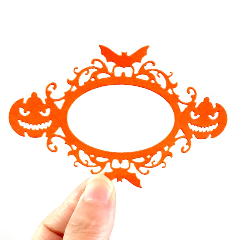 Cetakan Stensil Cutting Dies Motif Labu Halloween Bahan Metal Untuk Scrapbook / Craft DIY