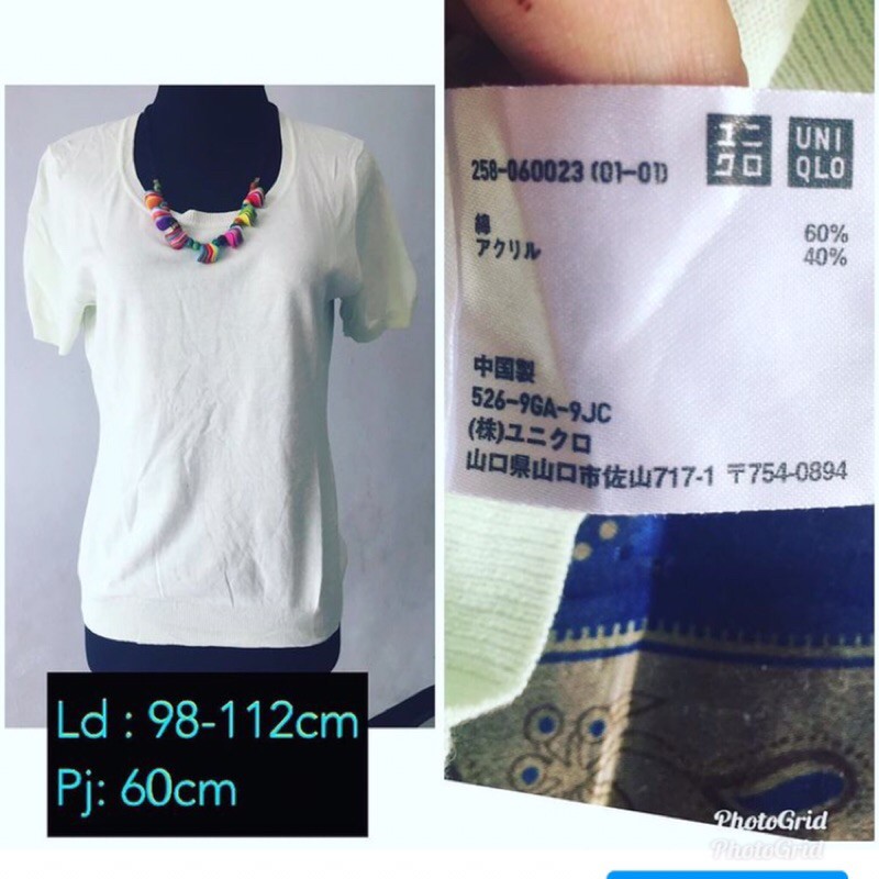 atasan brand uniqlo