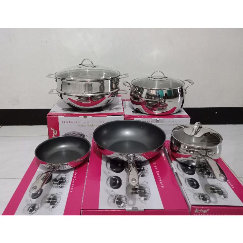ICHEF IFA Classic Stainless & Teflon Paket 5 Pcs