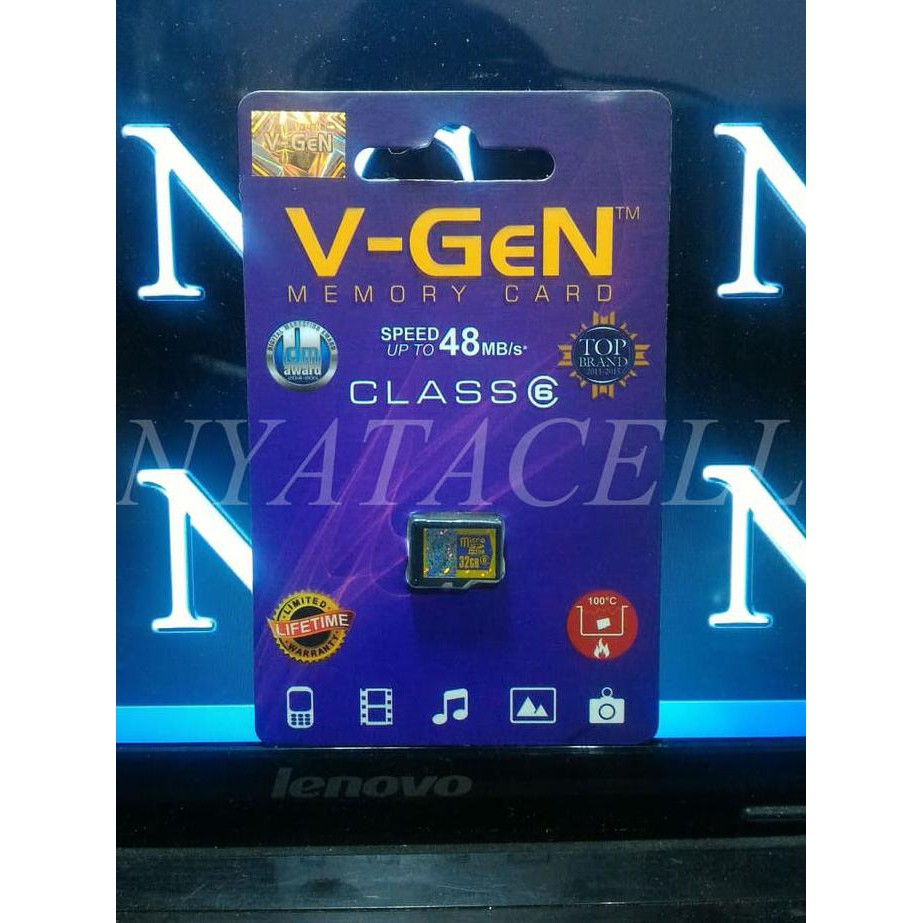 NEW MEMORY VGEN 32GB CLASS 6 / 32 GB /MICRO SD/CARD/MEMORI/KELAS 6/PACKING MILENIA