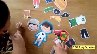 Mainan Bongkar Pasang BP Magnet Pretend play paper doll Adat Indonesia