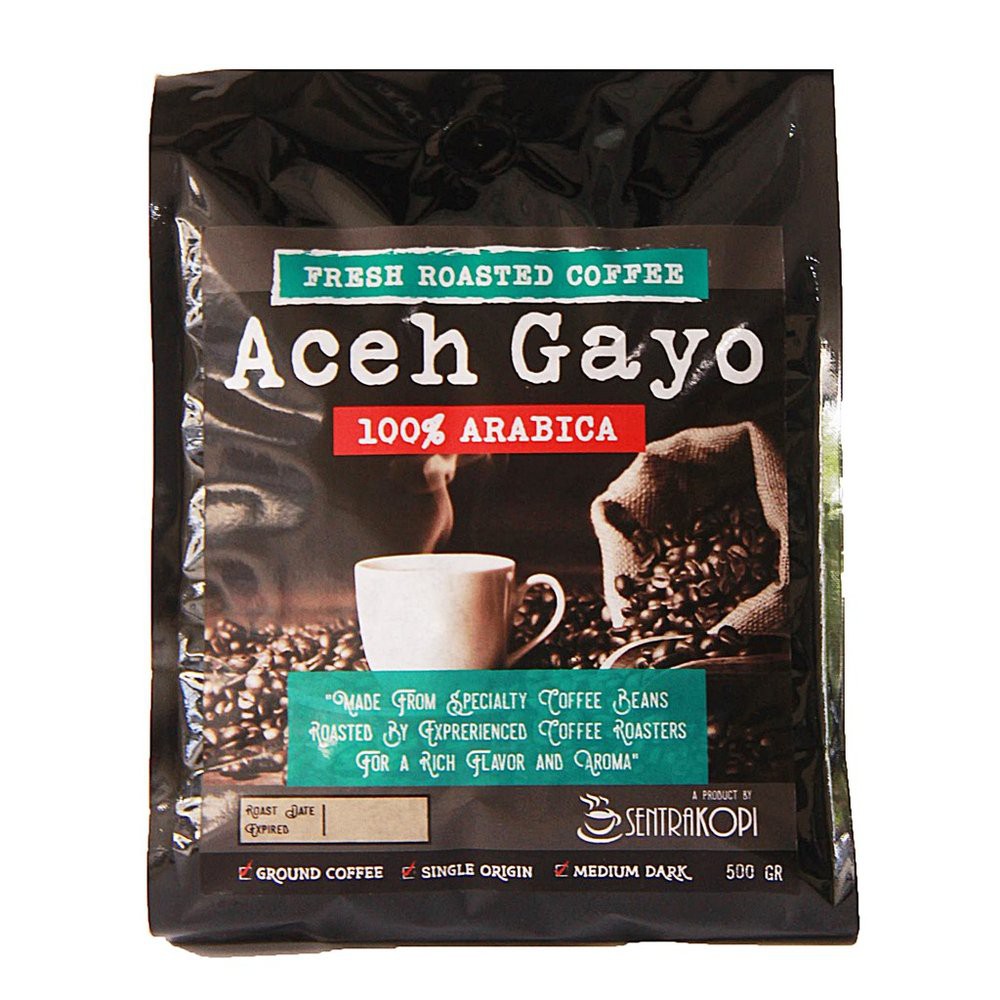 

Kopi Arabika Aceh Gayo 500 Gram - BUBUK - BIJI - Premium Arabica Coffee by Sentra Kopi Berkualitas