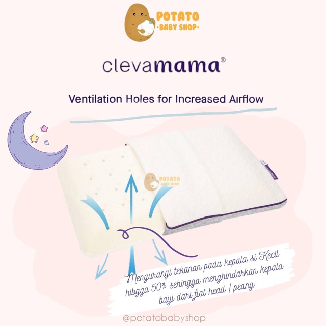 Clevamama Clevafoam Pillow (Infant/ Pram / Baby / Toddler )