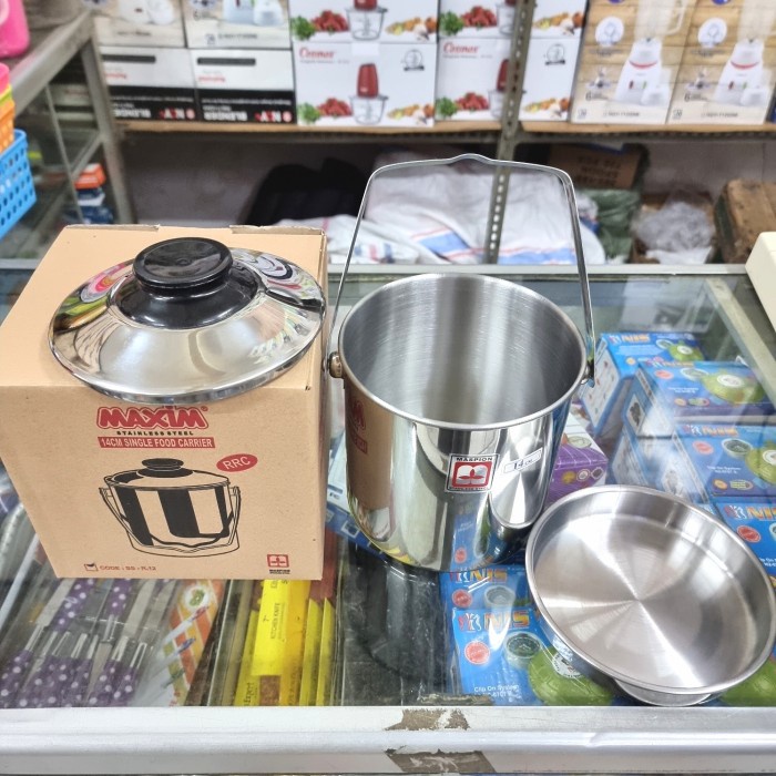 Rantang Tunggal Stainless 14cm Maspion Singgle Food Carrier