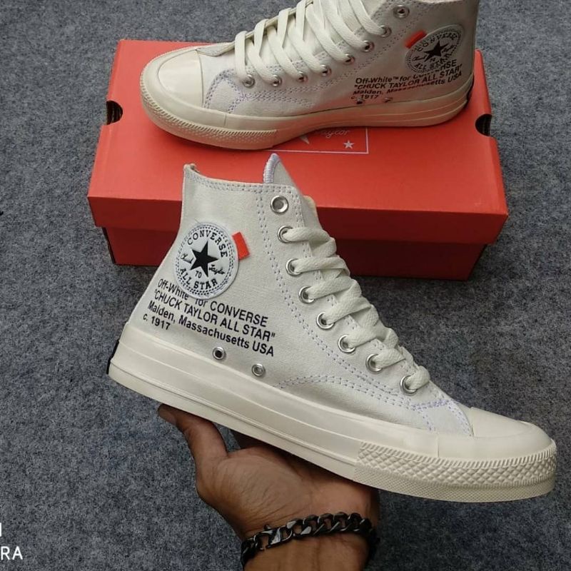 CONVERSE X OFF WHITE 70S HIGH CREAM PREMIUM GRADE A /CONVERSE PRIA WANITA