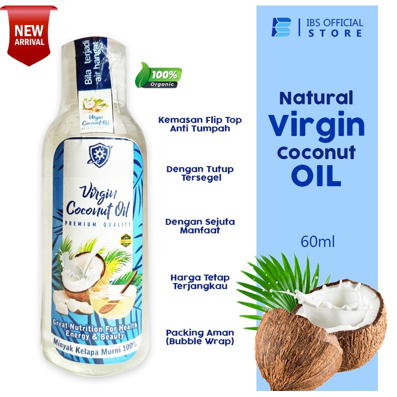 

IMUN BOOSTER !! VCO MINYAK KELAPA MURNI VICO VIRGIN COCONUT OIL 60ml Minyak kelapa Murni Original