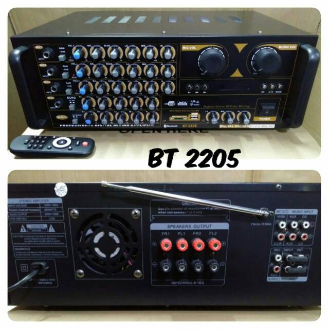 AMPLI BT 2205 AMPLI USB BLUETOOTH