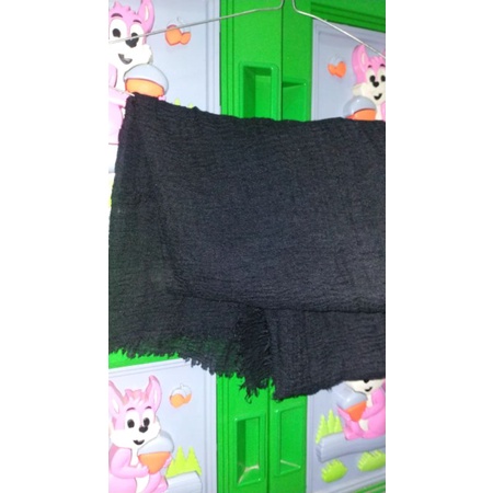 [PREVELOVED] KERUDUNG PASHMINA CRINKLE WARNA HITAM