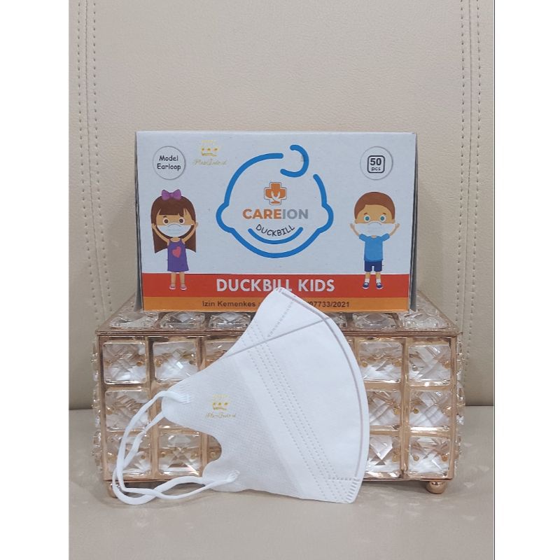 MASKER DUCKBILL ANAK CAREION MASKER ANAK DISPOSABLE MASK MASKER ANAK DUCK BILL POLOS 3D ISI 50 PCS