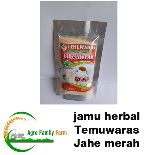 

Jamu herbal jahe merah alami tanpa pengawet dan pemanis kimia