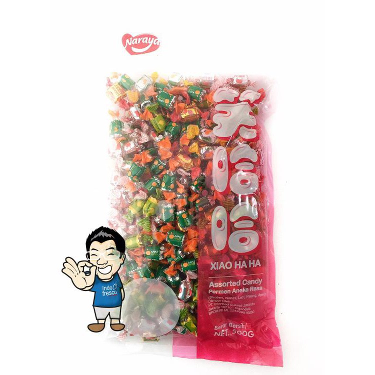 

C70V Naraya Xiao Ha Ha Assorted Candy- Permen Aneka Rasa 500G 7L3E