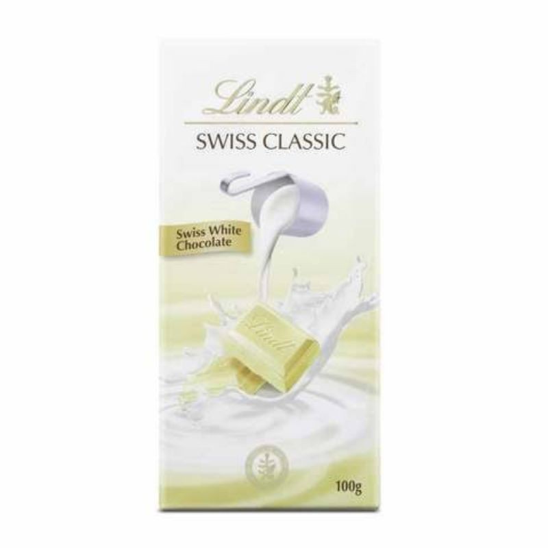 

LINDT SWISS CLASSIC WHITE CHOCOLATE 100 GR