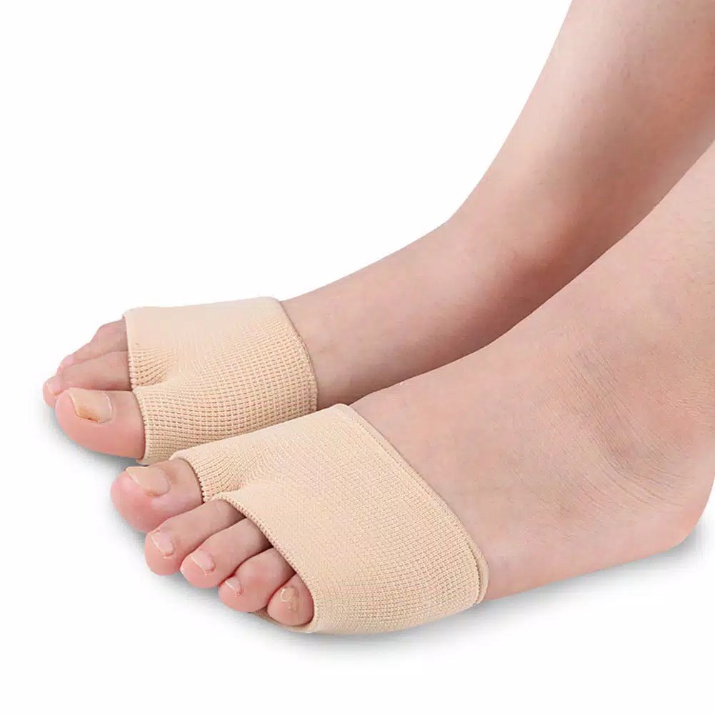 Fabric Metatarsal Sleeve with Sole Cushion Gel Pads, Half Sock Supports Metatarsalgia, Mortons Neuro